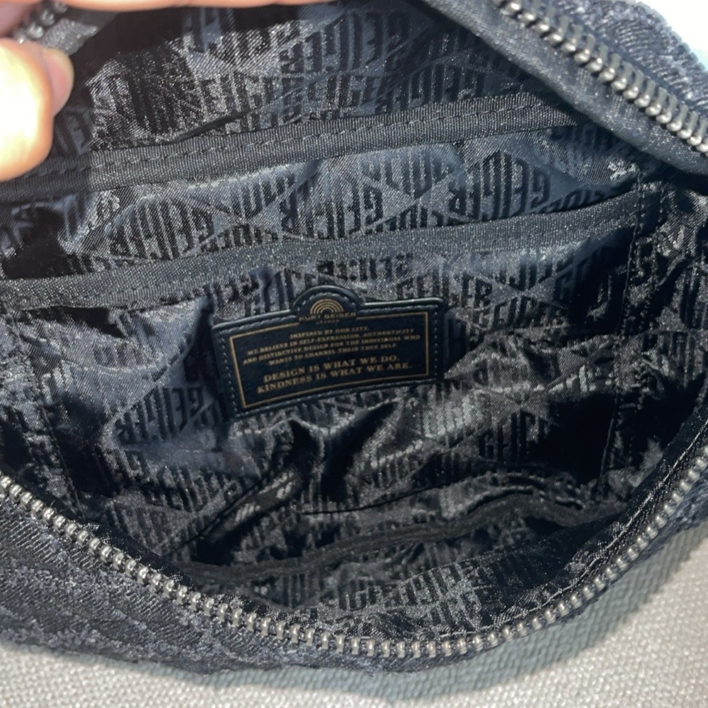 Kurt Geiger Brixton belt bag denim black NWT - Picture 10 of 12